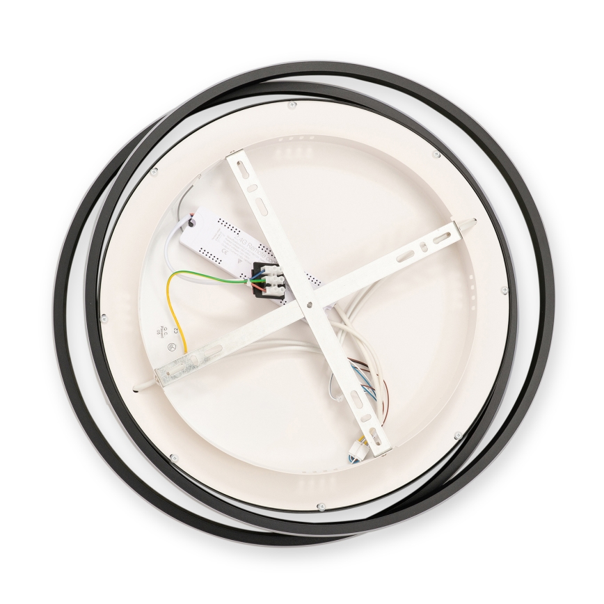 BRILAGI - Ρυθμιζόμενο LED φωτιστικό οροφής FLARE LED/84W/230V 3000-6000K 47x51 cm μαύρο + τηλεχειριστήριο