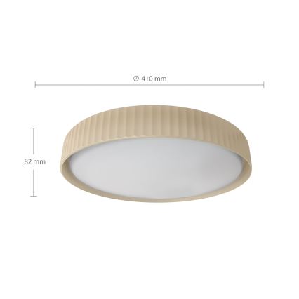 Brilagi - Ρυθμιζόμενο LED φωτιστικό οροφής LUCIA LED/48W/230V 3000-6500K διάμ. 41 εκ. μπεζ + τηλεχειριστήριο