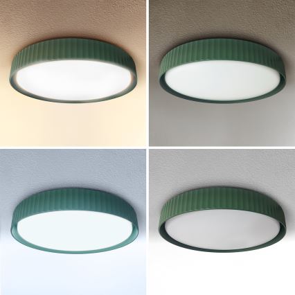 Brilagi - Ρυθμιζόμενο φωτιστικό οροφής LUCIA LED/60W/230V 3000-6500K διάμ. 59 cm πράσινο + τηλεχειριστήριο