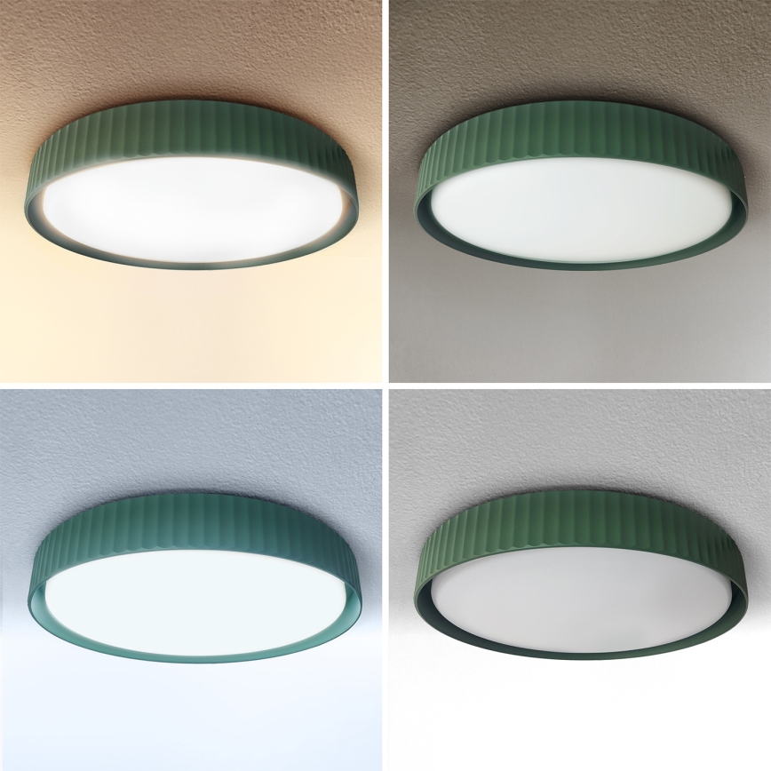 Brilagi - Ρυθμιζόμενο φωτιστικό οροφής LUCIA LED/60W/230V 3000-6500K διάμ. 59 cm πράσινο + τηλεχειριστήριο