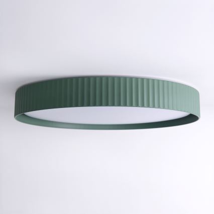 Brilagi - Ρυθμιζόμενο φωτιστικό οροφής LUCIA LED/60W/230V 3000-6500K διάμ. 59 cm πράσινο + τηλεχειριστήριο