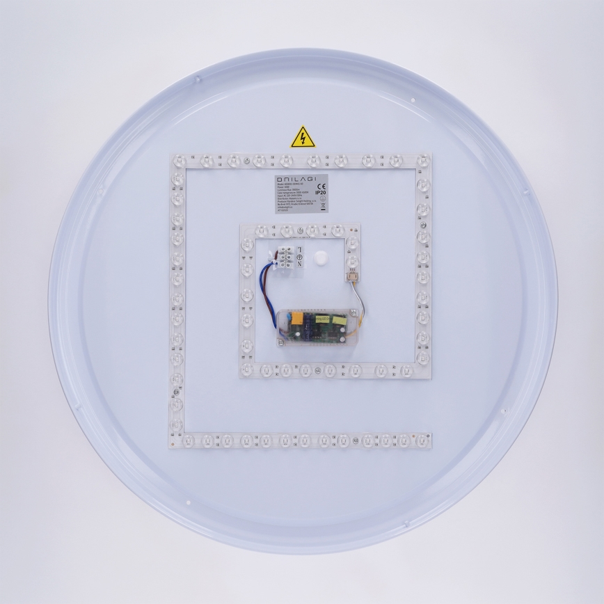 Brilagi - Ρυθμιζόμενο LED φωτιστικό οροφής LUCIA LED/60W/230V 3000-6500K Ø 59 cm γκρι + τηλεχειριστήριο