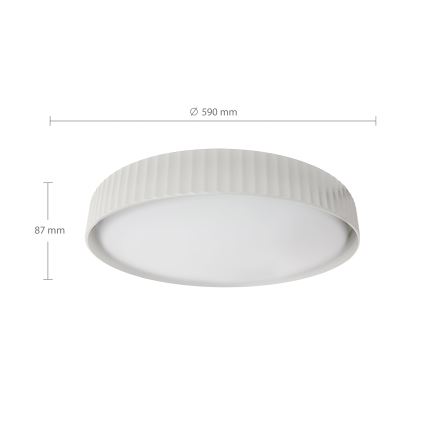 Brilagi - Ρυθμιζόμενο φωτιστικό οροφής LUCIA LED/60W/230V 3000-6500K Ø 59 cm λευκό + τηλεχειριστήριο