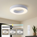 Brilagi - LED Ρυθμιζόμενο φωτιστικό οροφής LUMIX LED/48W/230V 3000-6000K λευκό Ø 50 cm + τηλεχειριστήριο