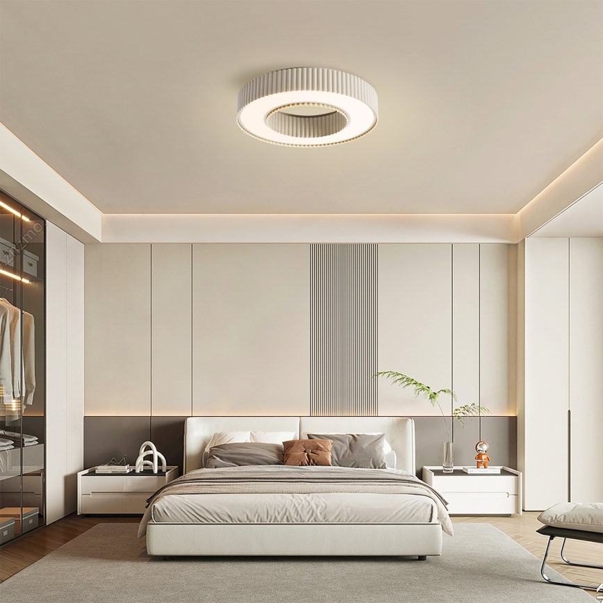 Brilagi - Ρυθμιζόμενο φωτιστικό οροφής LED LUMIX LED/48W/230V 3000-6000K μπεζ διάμ. 50 εκ. + τηλεχειριστήριο