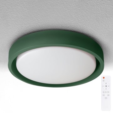 Brilagi - LED ρυθμιζόμενο φωτιστικό οροφής MATTEO LED/48W/230V 3000-6500K διάμ. 41 cm πράσινο + τηλεχειριστήριο