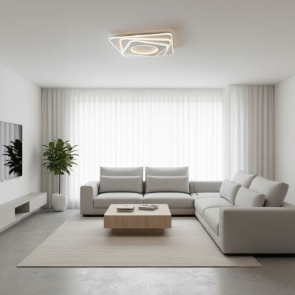 Brilagi - Ρυθμιζόμενο LED φωτιστικό οροφής MODERN LED/100W/230V 3000-6000K 48x48 cm + τηλεχειριστήριο