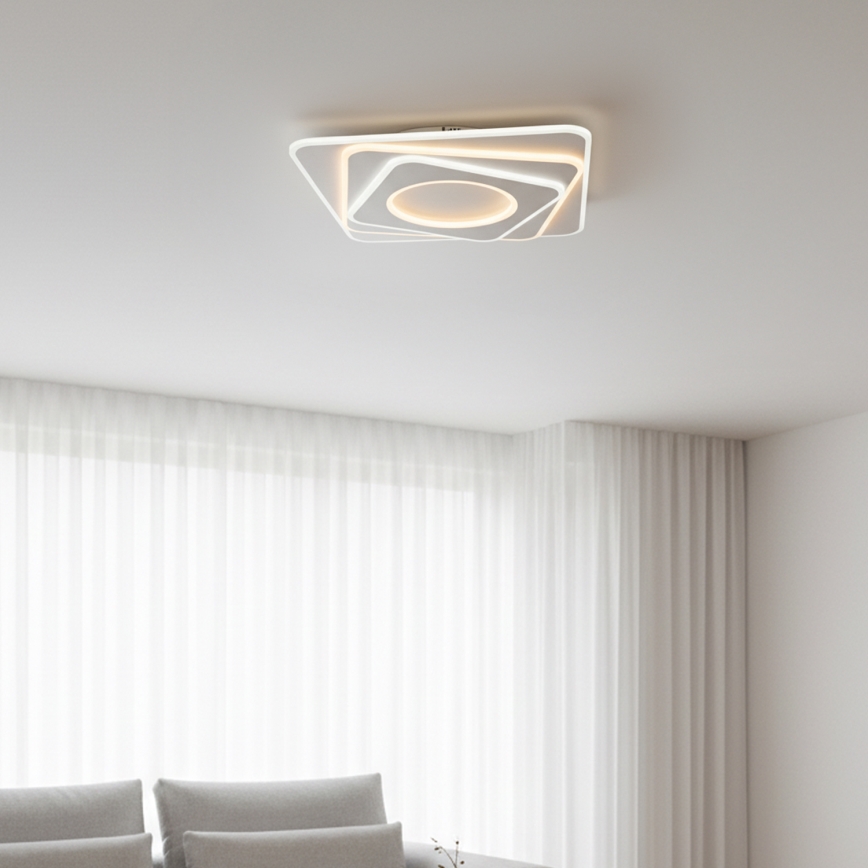 Brilagi - Ρυθμιζόμενο LED φωτιστικό οροφής MODERN LED/100W/230V 3000-6000K 48x48 cm + τηλεχειριστήριο