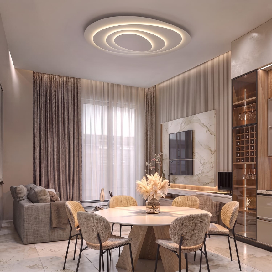 BRILAGI - LED Ρυθμιζόμενο φωτιστικό οροφής MODERN MAXI LED/87W/230V 3000-6000K 67x80 cm + τηλεχειριστήριο