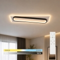 BRILAGI - LED ρυθμιζόμενο φωτιστικό οροφής OUTLINE LED/52W/230V 3000-6000K 15x60 cm λευκό/μαύρο + τηλεχειριστήριο