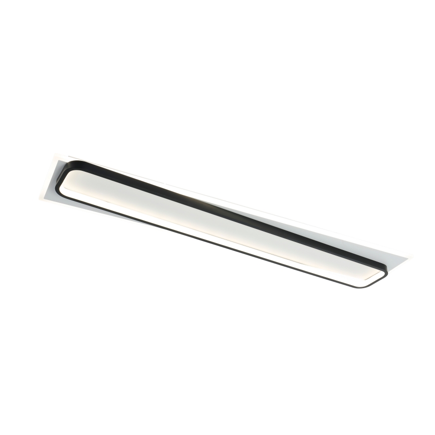 Brilagi - Ρυθμιζόμενο φωτιστικό οροφής OUTLINE LED/90W/230V 3000-6000K 18x100 cm λευκό/μαύρο + τηλεχειριστήριο