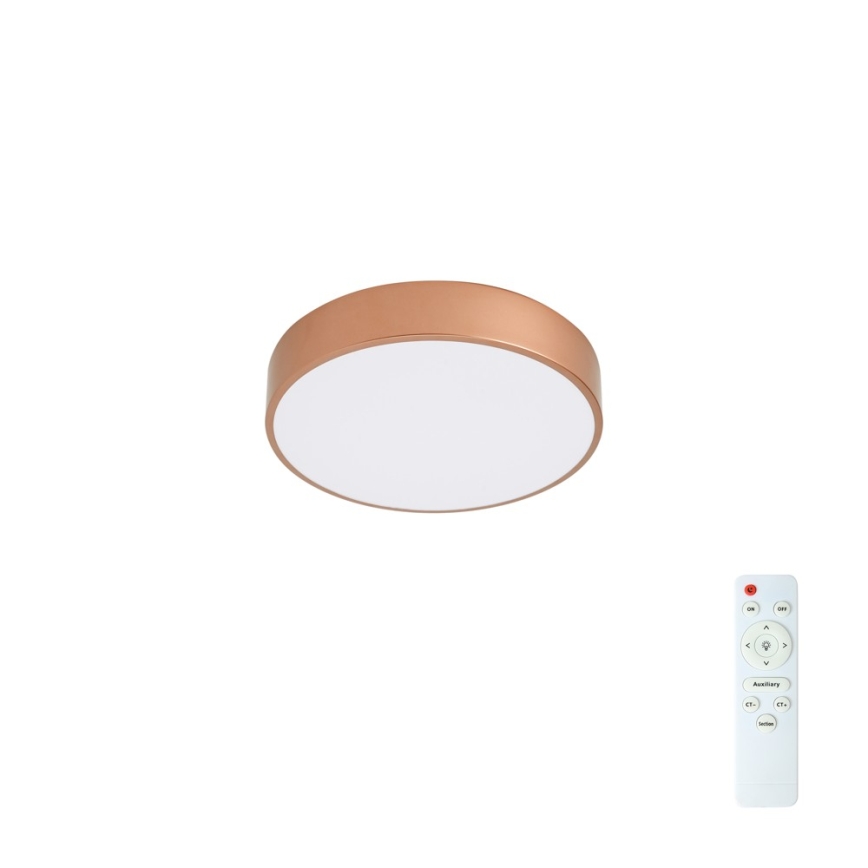 Brilagi - Ρυθμιζόμενο LED φωτιστικό οροφής POOL LED/36W/230V 3000-6000K Ø 30 cm μπρονζέ + τηλεχειριστήριο