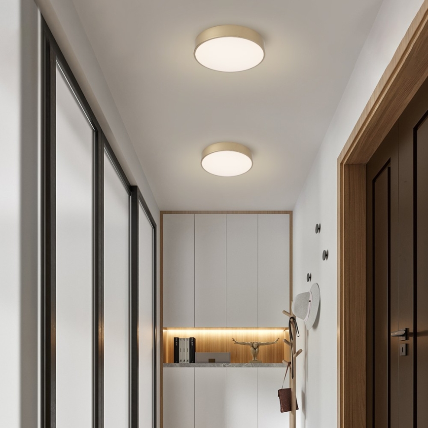 Brilagi - Ρυθμιζόμενη πλαφονιέρα LED POOL LED/36W/230V 3000-6000K, διάμ. 30 cm, σε χρυσό + τηλεχειριστήριο