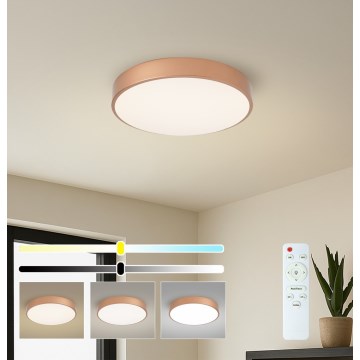 Brilagi - LED Ρυθμιζόμενο φωτιστικό οροφής POOL LED/48W/230V 3000-6000K Ø 40 εκ. μπρονζέ + τηλεχειριστήριο
