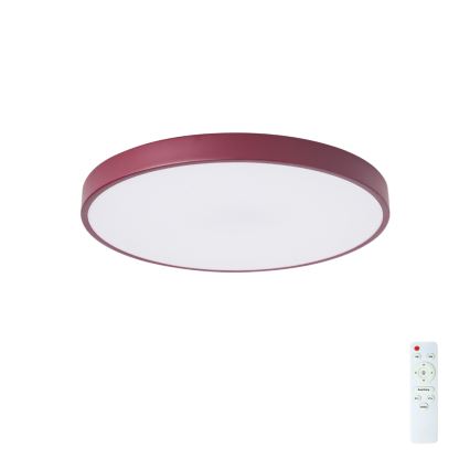 Brilagi - LED ρυθμιζόμενο φωτιστικό οροφής POOL LED/60W/230V 3000-6000K διάμ. 50 cm μπορντό + τηλεχειριστήριο