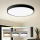 Brilagi - LED Ρυθμιζόμενο φωτιστικό οροφής POOL SMART LED/100W/230V 3000-6000K διάμ. 80 cm Wi-Fi Tuya μαύρο + τηλεχειριστήριο