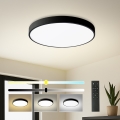 Brilagi - LED ρυθμιζόμενο φωτιστικό οροφής POOL SMART LED/48W/230V 40 cm 3000-6000K Wi-Fi Tuya + τηλεχειριστήριο μαύρο