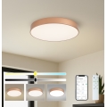 Brilagi - LED ρυθμιζόμενο φωτιστικό οροφής POOL SMART LED/60W/230V 3000-6000K Ø 50 cm Wi-Fi Tuya μπρονζέ + τηλεχειριστήριο