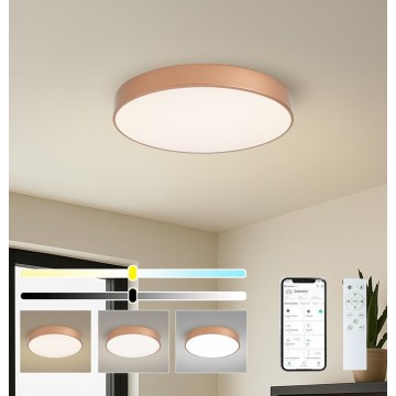 Brilagi - LED ρυθμιζόμενο φωτιστικό οροφής POOL SMART LED/60W/230V 3000-6000K Ø 50 cm Wi-Fi Tuya μπρονζέ + τηλεχειριστήριο