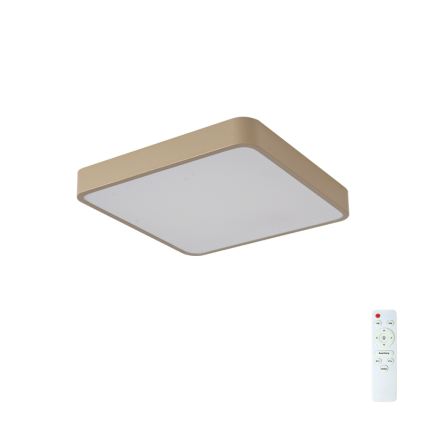 BRILAGI - Ρυθμιζόμενο LED φωτιστικό οροφής POOL SQUARE LED/48W/230V 3000-6000K 50x50 cm μπεζ + τηλεχειριστήριο