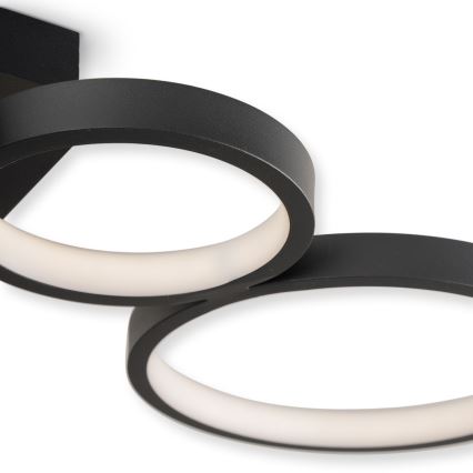 Brilagi - Ρυθμιζόμενο φωτιστικό οροφής LED RINGO LED/34W/230V 3000-6000K 28x84 cm μαύρο + τηλεχειριστήριο