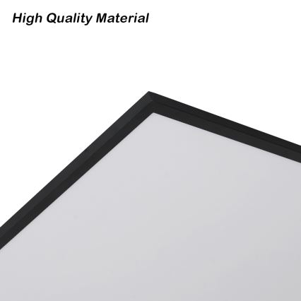 Brilagi - Ρυθμιζόμενο LED φωτιστικό οροφής SLIMFRAME LED/80W/230V 120x60 cm 3000-6000K μαύρο + τηλεχειριστήριο