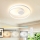 Brilagi - LED ρυθμιζόμενο φωτιστικό οροφής TWISTER LED/48W/230V 3000-6000K διάμ. 50 cm λευκό + τηλεχειριστήριο