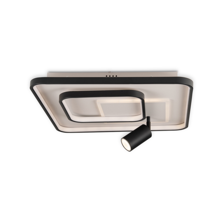 Brilagi - Ρυθμιζόμενο LED φωτιστικό οροφής UNITY LED/75W/230V + 1xGU10/3W 3000-6000K 50x50 cm λευκό/μαύρο + τηλεχειριστήριο
