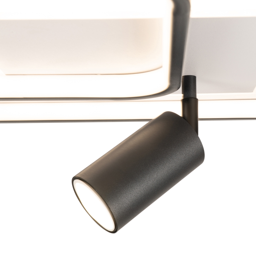 Brilagi - Ρυθμιζόμενο LED φωτιστικό οροφής UNITY LED/75W/230V + 1xGU10/3W 3000-6000K 50x50 cm λευκό/μαύρο + τηλεχειριστήριο