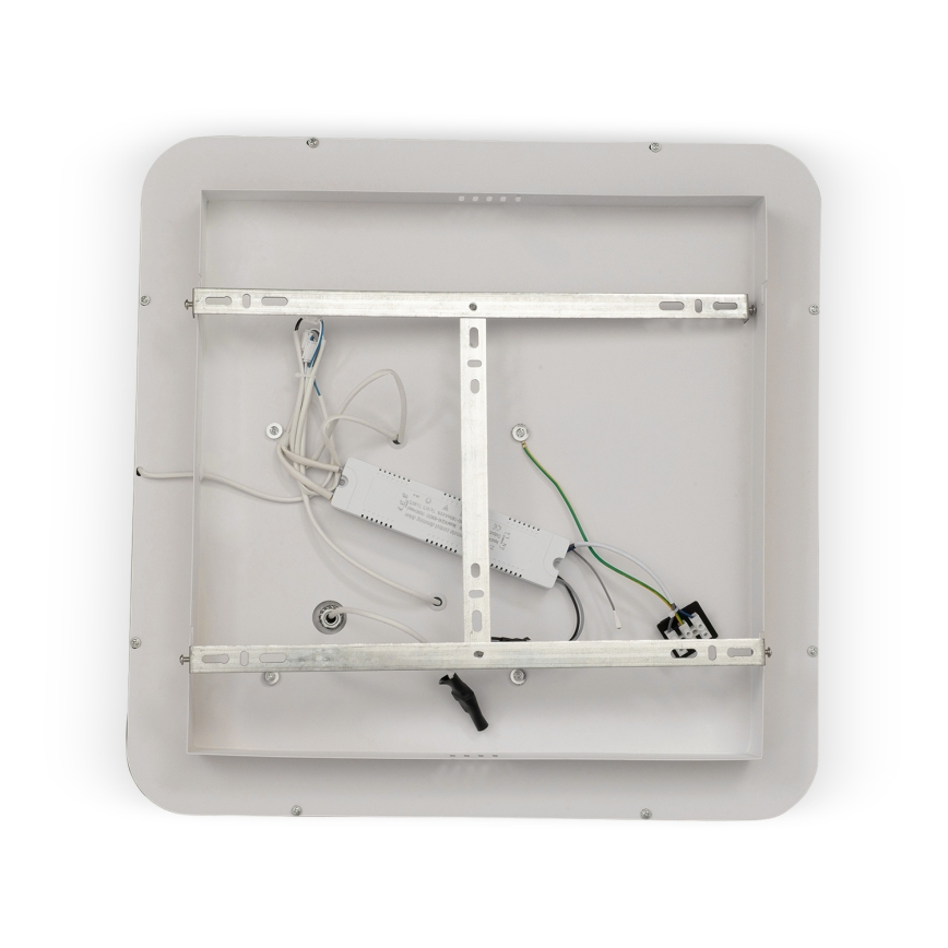 Brilagi - Ρυθμιζόμενο LED φωτιστικό οροφής UNITY LED/75W/230V + 1xGU10/3W 3000-6000K 50x50 cm λευκό/μαύρο + τηλεχειριστήριο