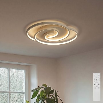 BRILAGI - LED Ρυθμιζόμενο φωτιστικό οροφής VELO LED/70W/230V 3000-6500K 38x47,8 cm μπεζ + τηλεχειριστήριο