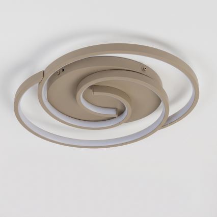 BRILAGI - LED Ρυθμιζόμενο φωτιστικό οροφής VELO LED/70W/230V 3000-6500K 38x47,8 cm μπεζ + τηλεχειριστήριο