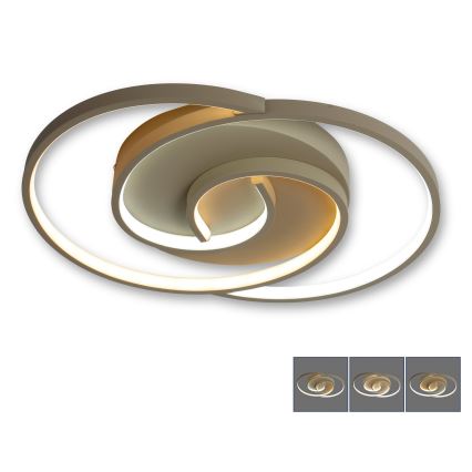 BRILAGI - LED Ρυθμιζόμενο φωτιστικό οροφής VELO LED/70W/230V 3000-6500K 38x47,8 cm μπεζ + τηλεχειριστήριο