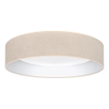 Brilagi - LED ρυθμιζόμενο φωτιστικό οροφής VELVET SMART VARI LED/36W/230V 3000-6500K διάμ. 55 cm σε απόχρωση κρεμ + τηλεχειριστήριο