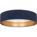 Brilagi - LED ρυθμιζόμενο φωτιστικό οροφής VELVET SMART VARI LED/36W/230V 3000-6500K διάμ. 55 cm μπλε/χρυσό + τηλεχειριστήριο