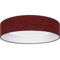 Brilagi - LED ρυθμιζόμενο φωτιστικό οροφής VELVET SMARTIX STARS LED/36W/230V 3000–6000K Ø 55 cm μπορντό Wi‑Fi Tuya Beacon + τηλεχειριστήριο