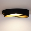 BRILAGI - LED Ρυθμιζόμενο φωτιστικό οροφής VELVET TWIST LED/36W/230V 3000-6000K Ø 65 cm Wi-Fi Tuya Beacon μαύρο/χρυσό + τηλεχειριστήριο