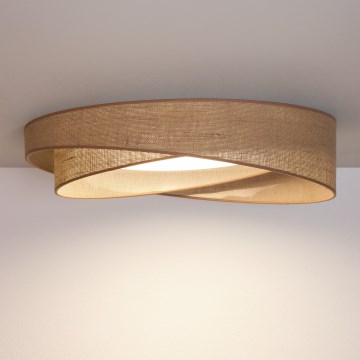 BRILAGI - LED ρυθμιζόμενο φωτιστικό οροφής VELVET TWIST LED/36W/230V 3000-6000K διάμ. 65 εκ. Wi-Fi Tuya Beacon μπεζ + τηλεχειριστήριο
