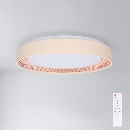 Brilagi - Ρυθμιζόμενο LED φωτιστικό οροφής WALDO LED/48W/230V 3000-6500K Ø 40 cm μπεζ/χρυσό + τηλεχειριστήριο