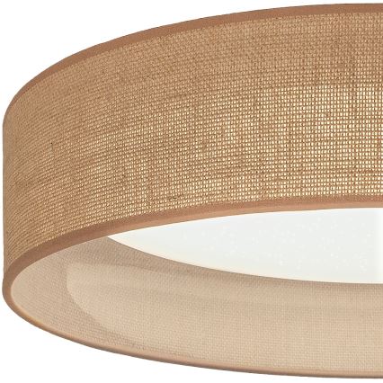 Brilagi - Ρυθμιζόμενο φωτιστικό οροφής LED VELVET SMARTIX STARS LED/24W/230V 3000-6000K διάμ. 45 cm μπεζ Wi-Fi Tuya Beacon + τηλεχειριστήριο