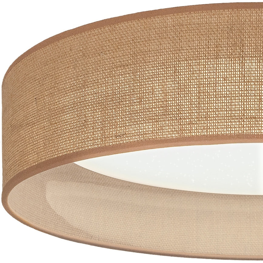 Brilagi - Ρυθμιζόμενο φωτιστικό οροφής LED VELVET SMARTIX STARS LED/24W/230V 3000-6000K διάμ. 45 cm μπεζ Wi-Fi Tuya Beacon + τηλεχειριστήριο