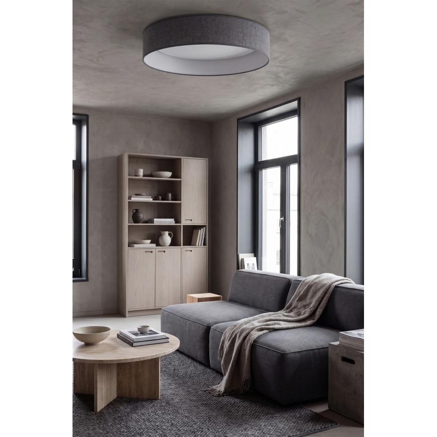 Brilagi - Ρυθμιζόμενο LED φωτιστικό οροφής VELVET SMARTIX STARS LED/24W/230V 3000-6000K Ø 45 cm γκρι Wi‑Fi Tuya Beacon + τηλεχειριστήριο