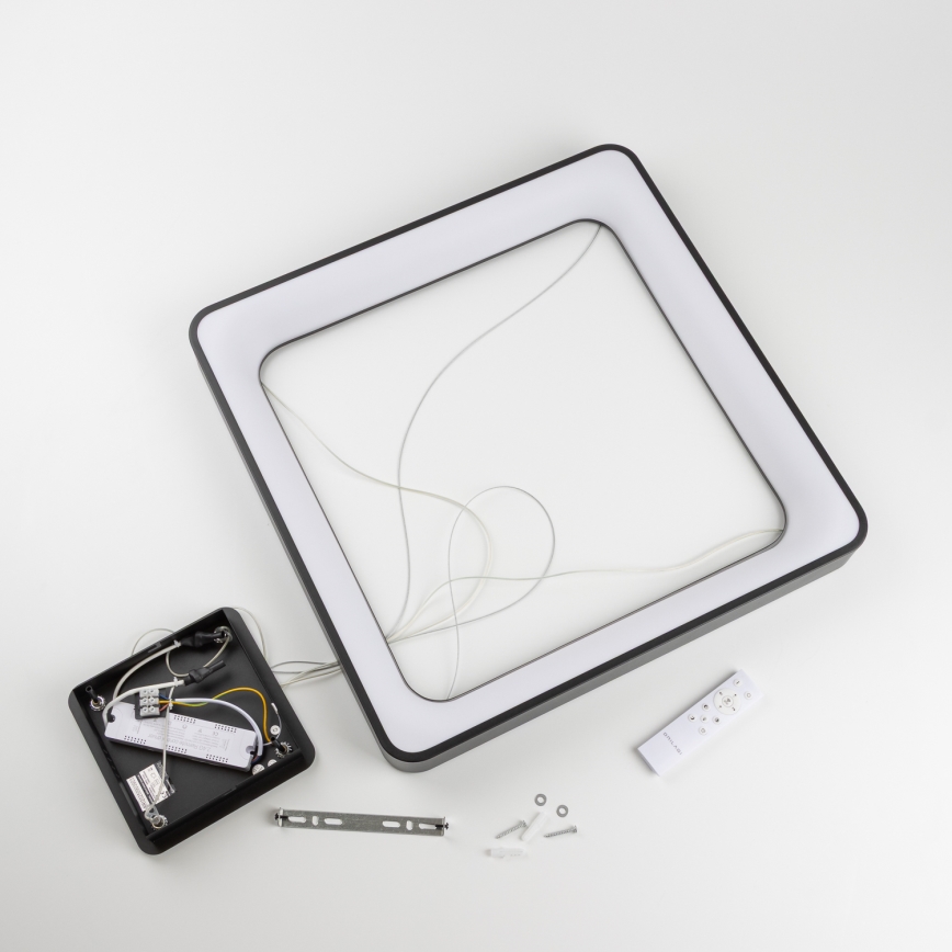 Brilagi - Ρυθμιζόμενο LED κρεμαστό φωτιστικό σε καλώδιο FALCON II LED/125W/230V 3000-6500K 60x60 cm μαύρο + τηλεχειριστήριο