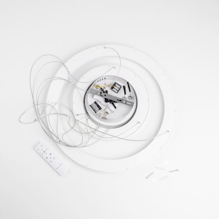 Brilagi - LED Ρυθμιζόμενο κρεμαστό φωτιστικό με καλώδιο FALCON SLIM LED/68W/230V 3000-6500K διάμ. 50 cm λευκό + τηλεχειριστήριο