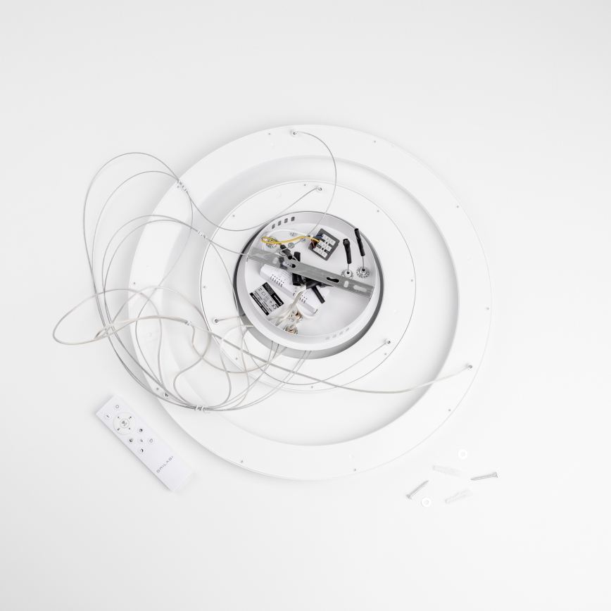 Brilagi - LED Ρυθμιζόμενο κρεμαστό φωτιστικό με καλώδιο FALCON SLIM LED/68W/230V 3000-6500K διάμ. 50 cm λευκό + τηλεχειριστήριο