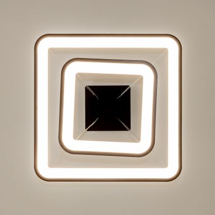 Brilagi - Ρυθμιζόμενο LED κρεμαστό φωτιστικό με καλώδιο FALCON SLIM LED/78W/230V 3000-6500K 50x50 cm μαύρο + τηλεχειριστήριο