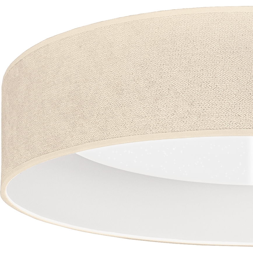 Brilagi - LED ρυθμιζόμενο φωτιστικό οροφής VELVET SMARTIX STARS LED/24W/230V 3000-6000K Ø 45 cm εκρού Wi-Fi Tuya Beacon + τηλεχειριστήριο