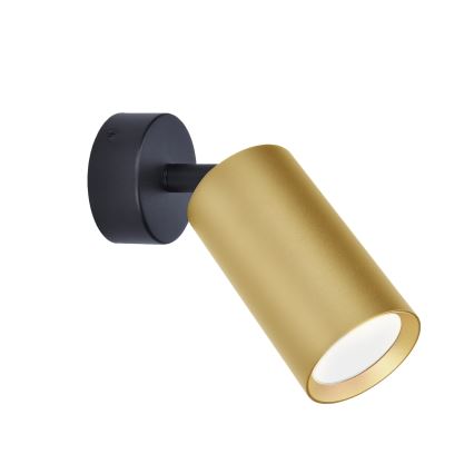 Brilagi - LED RGBW ρυθμιζόμενο σποτ φωτιστικό SELE GOLDEN 1xGU10/4,8W/230V 3000K μαύρο/χρυσό + τηλεχειριστήριο