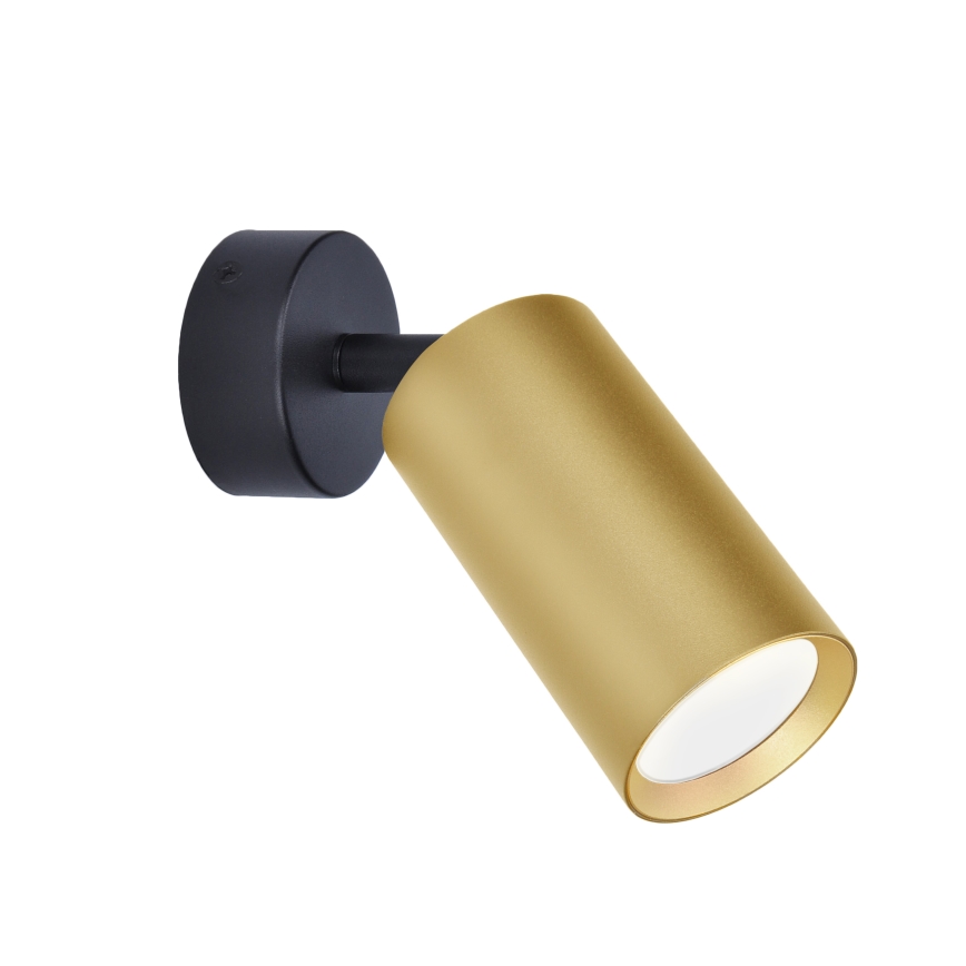 Brilagi - LED RGBW ρυθμιζόμενο σποτ φωτιστικό SELE GOLDEN 1xGU10/4,8W/230V 3000K μαύρο/χρυσό + τηλεχειριστήριο