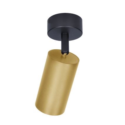 Brilagi - LED RGBW ρυθμιζόμενο σποτ φωτιστικό SELE GOLDEN 1xGU10/4,8W/230V 3000K μαύρο/χρυσό + τηλεχειριστήριο